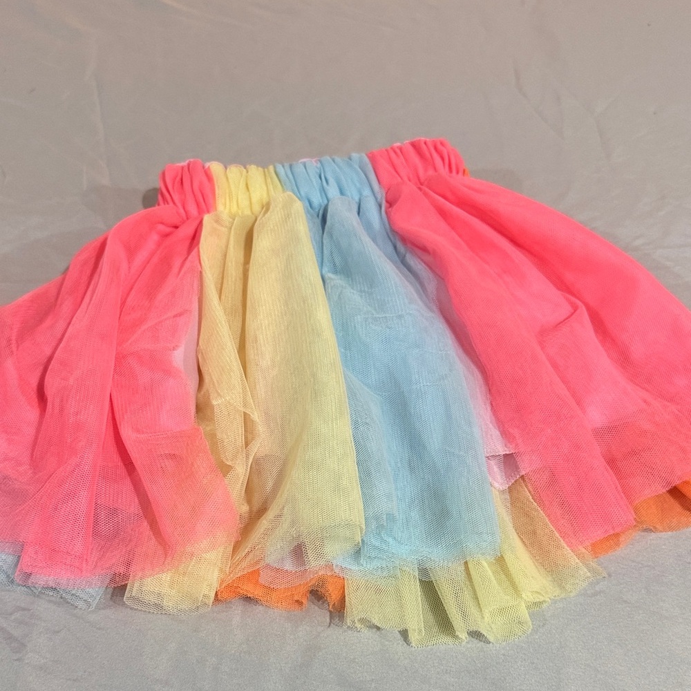 Vibrant Multicolor Tulle Skirt for Kids